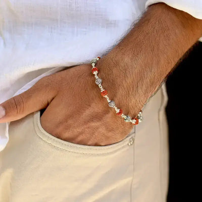 SILVER RUDRAKSH BRACELET