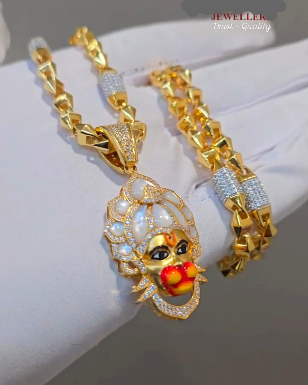 HANUMAN JI GOLD MALA