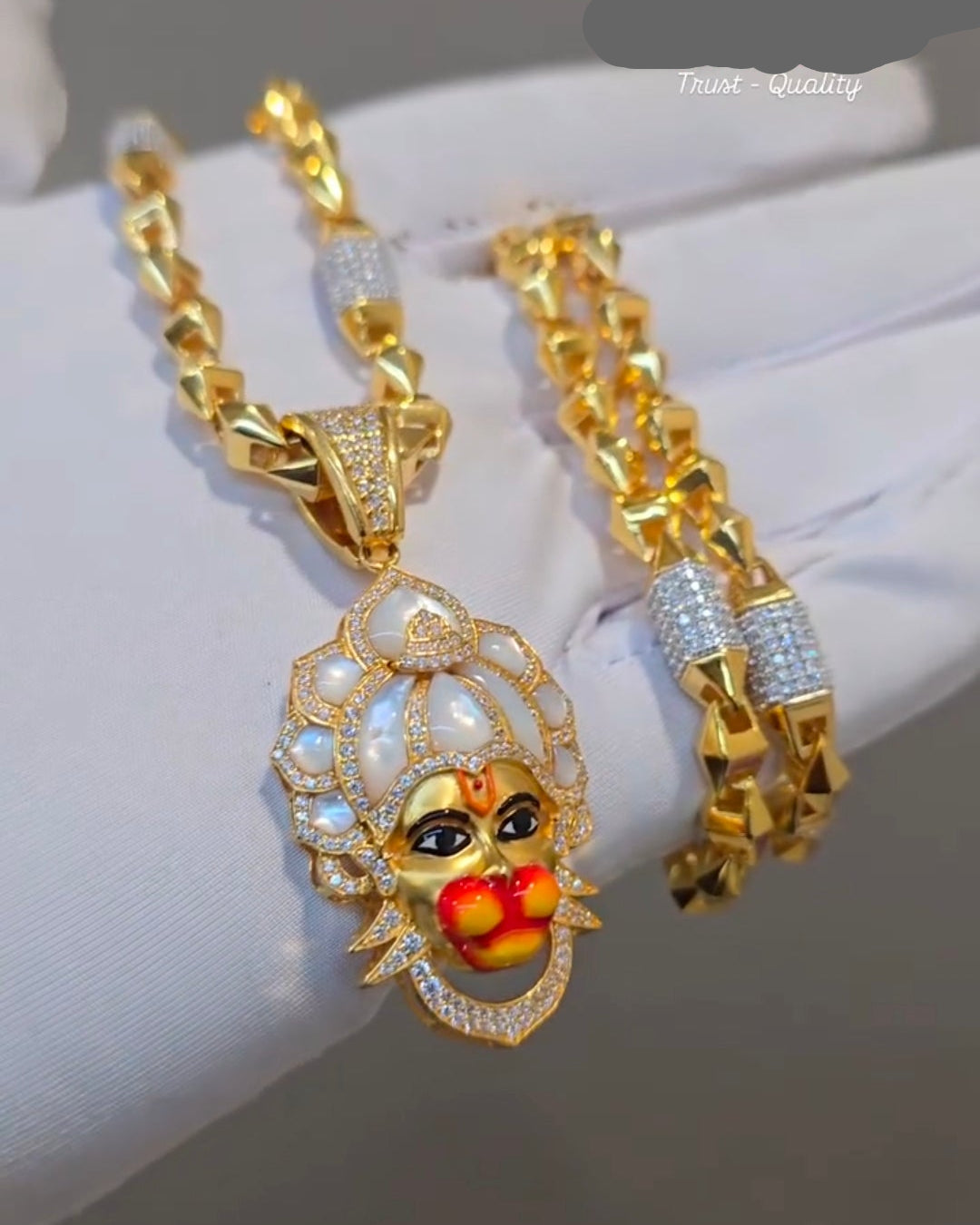 HANUMAN JI GOLD MALA