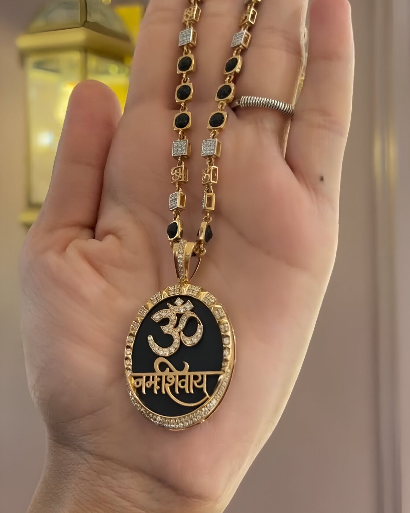 OM Rudraksh Chain Pandant